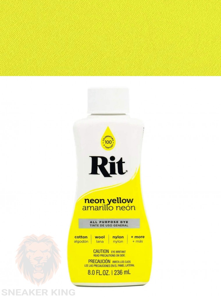 Барвник для натуральних тканин RIT All-Purpose Dye Neon Yellow (жовтий неоновий), 236 мл